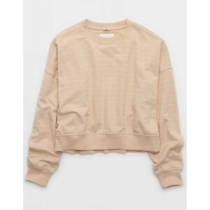 Aerie Size Small Take It Easy Crew Sweatshirt Oversized Loungewear Polka Dots